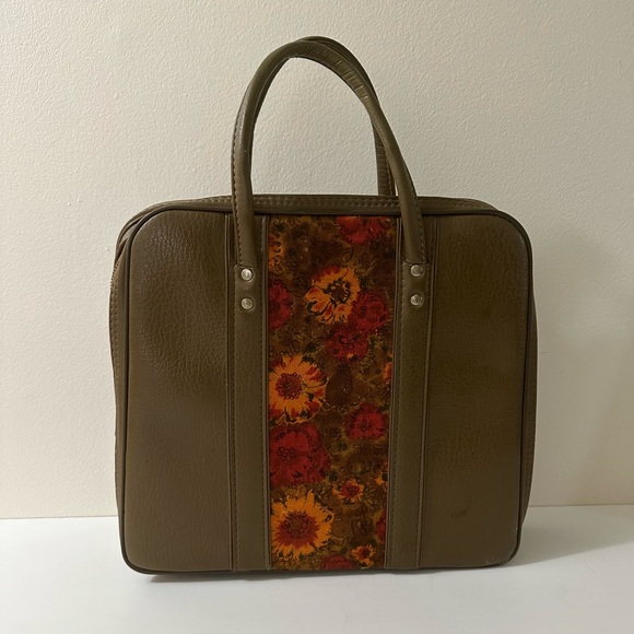 Vintage Bags Vintage Bag Purse Career With 97s Floral Patter Tuffer
